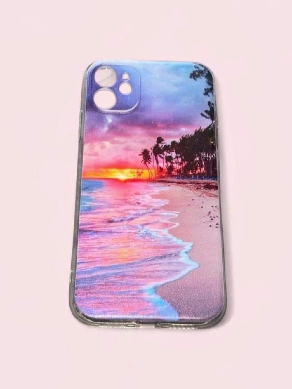 Beach Sunset iPhone 11 Case Pink & Blue